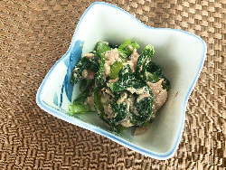健康レシピ26　短時間で簡単！サバ缶と小松菜のマヨ和え＜レシピ・作り方＞